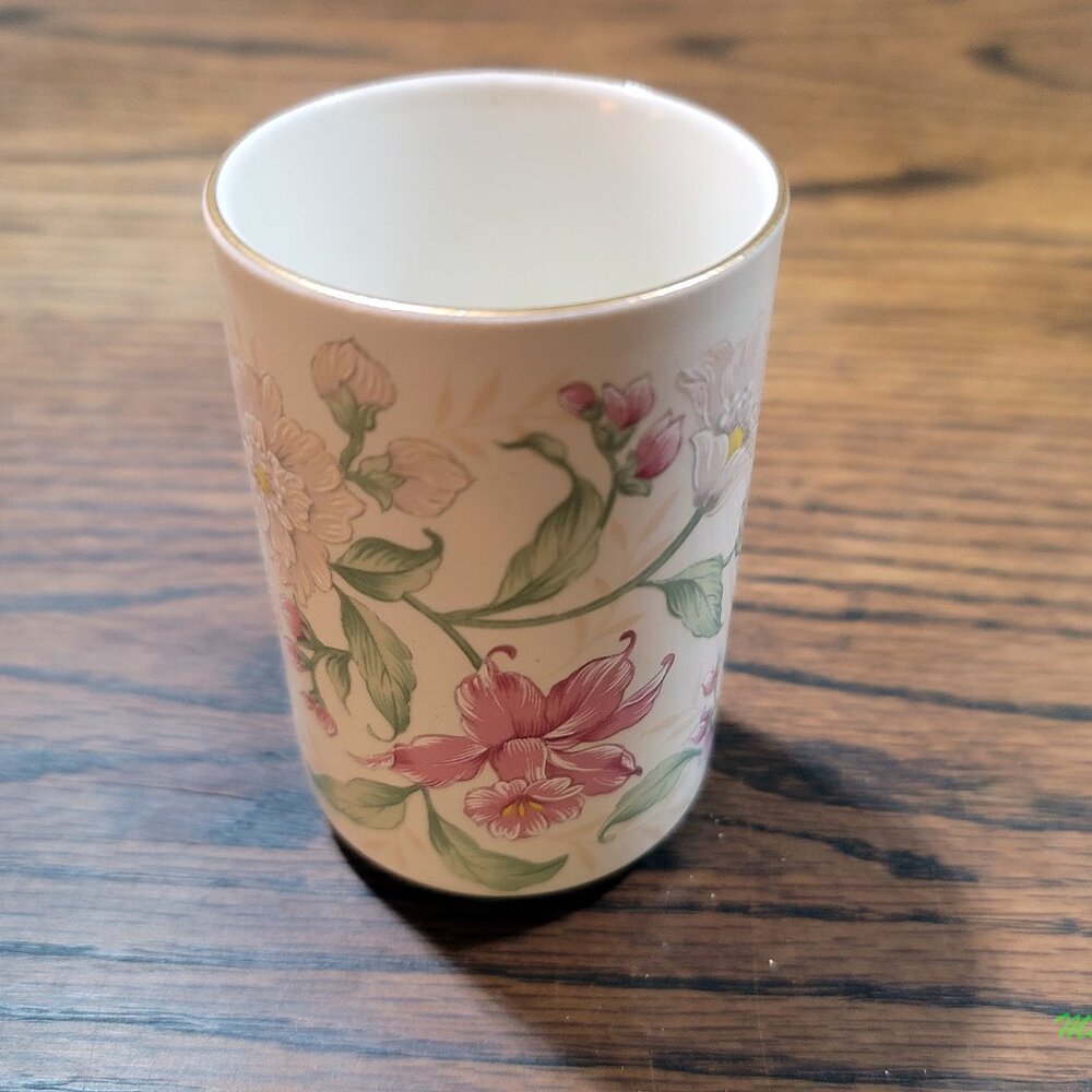 Prima Floral Otagiri Porcelain Small Bud Vase Japan Trinket Dish